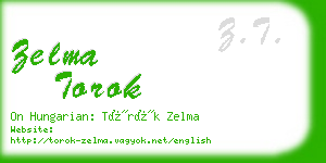 zelma torok business card